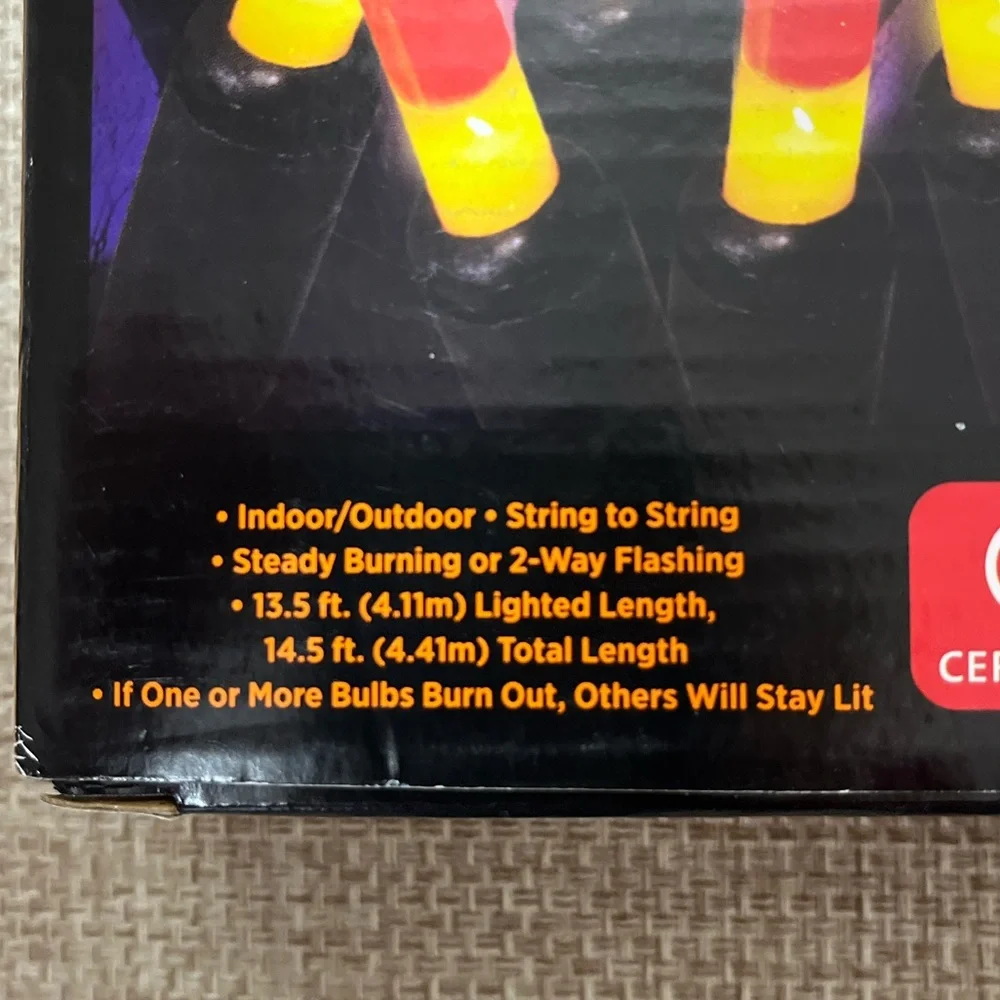 Halloween Candy Corn String Lights,NIP, bundle of Ladies socks, paper straws
